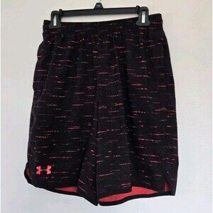 Under Armour Mens S Black Heat‎ Gear Qualifier WG Performance Shorts Loose